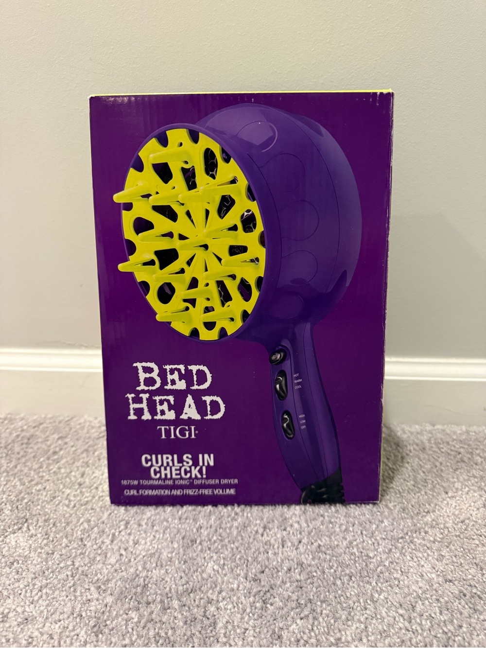 BedHead Kids Purple and Yellow Diffuser Hair Dryer